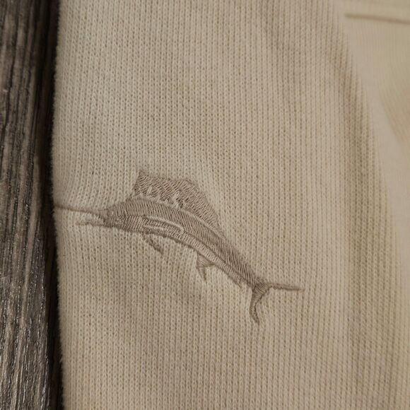 Tommy Bahama Ivory Long Sleeve 100% Cotton Sweater Mens Size M - Picture 5 of 5